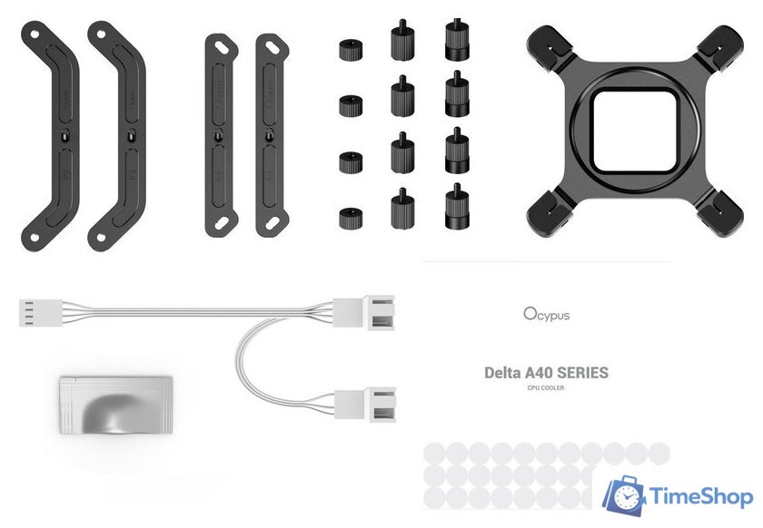 Кулер для процессора Ocypus Delta A40 Elite WH Dual FAN Delta-A40-WH2NNWN00X-GL - Изображение №8 — Интернет-магазин Time-Shop