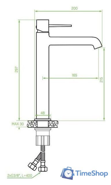 Смеситель Laveo Pola BAP 82ND - Изображение №2 — Интернет-магазин Time-Shop