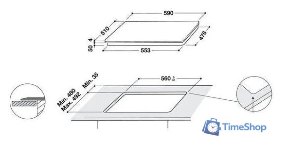 Варочная панель Whirlpool WF S4160 BF - Изображение №17 — Интернет-магазин Time-Shop