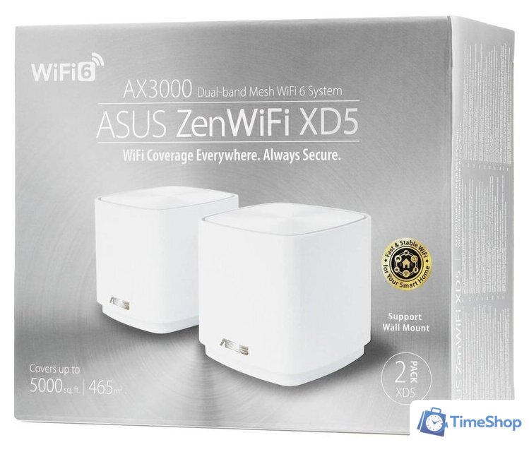 Wi-Fi система ASUS ZenWiFi XD5 (2 шт.) - Изображение №8 — Интернет-магазин Time-Shop