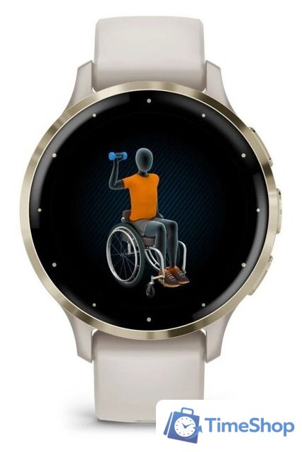 Умные часы Garmin Venu 3S (слоновая кость, с силиконовым ремешком) - Изображение №7 — Интернет-магазин Time-Shop