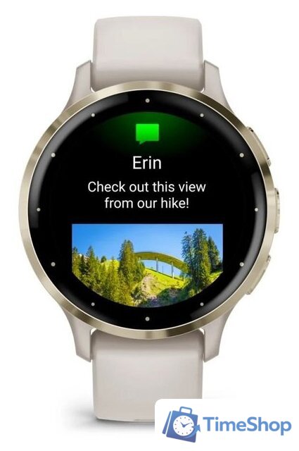 Умные часы Garmin Venu 3S (слоновая кость, с силиконовым ремешком) - Изображение №5 — Интернет-магазин Time-Shop
