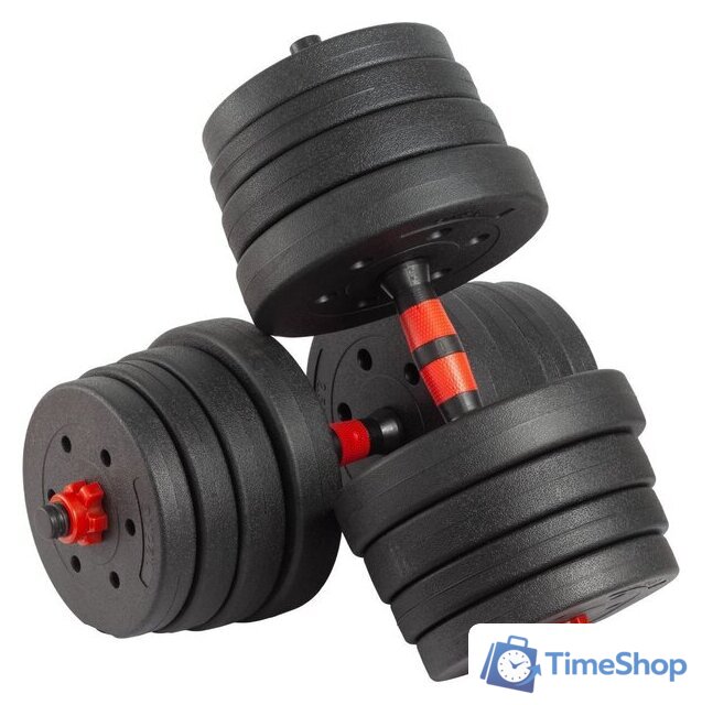 Набор гантелей с грифом для штанги VictoryFit VF-DC300 2x15 кг - Изображение №1 — Интернет-магазин Time-Shop