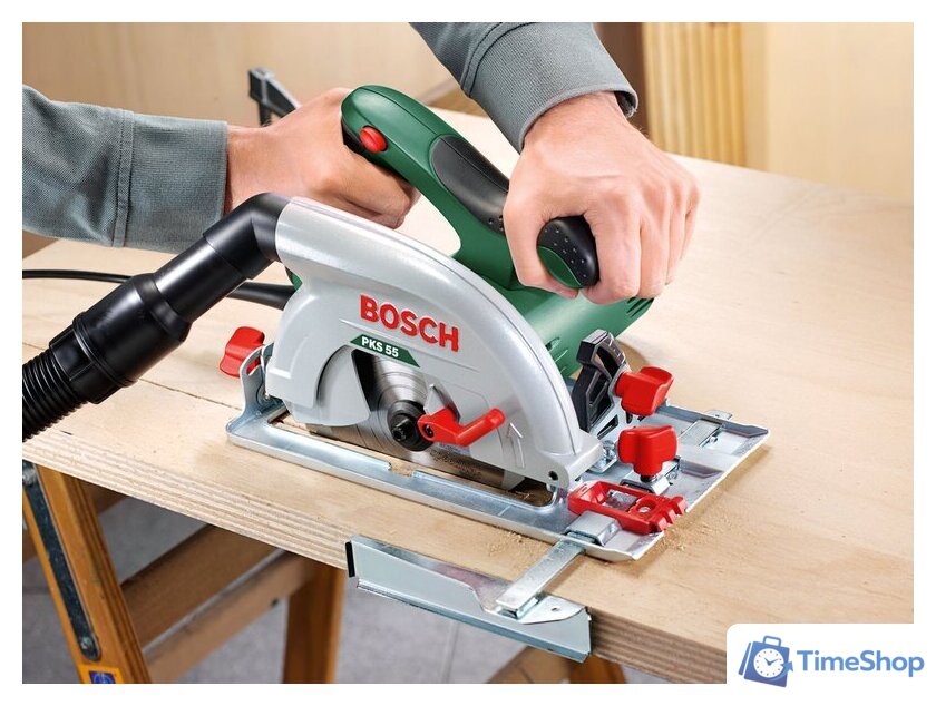 Дисковая (циркулярная) пила Bosch PKS 55 (0603500020) - Изображение №2 — Интернет-магазин Time-Shop