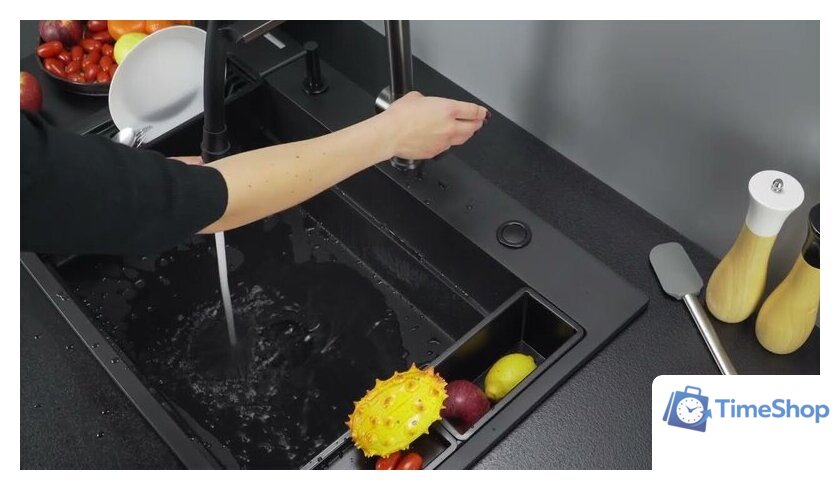 Кухонная мойка Deante Magnetic ZRM_G10B - Изображение №4 — Интернет-магазин Time-Shop