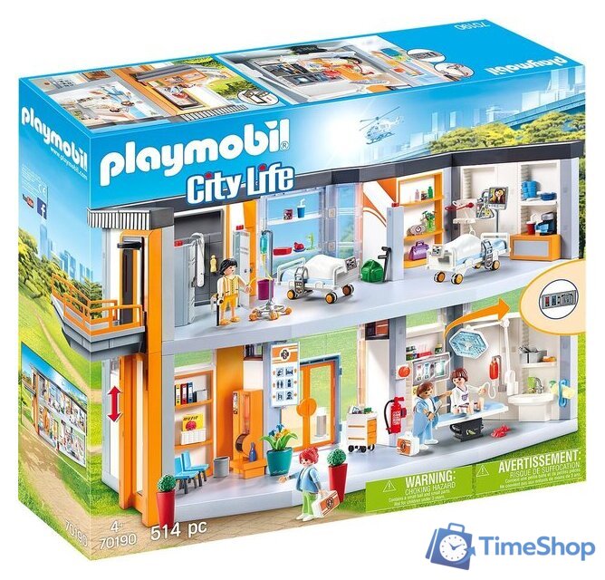 Конструктор Playmobil PM70190 Большая больница - Изображение №1 — Интернет-магазин Time-Shop