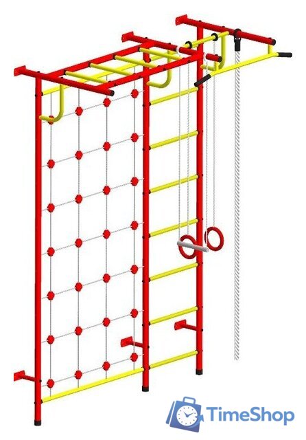 Детский спортивный комплекс Пионер С4С (красный/желтый) - Изображение №1 — Интернет-магазин Time-Shop