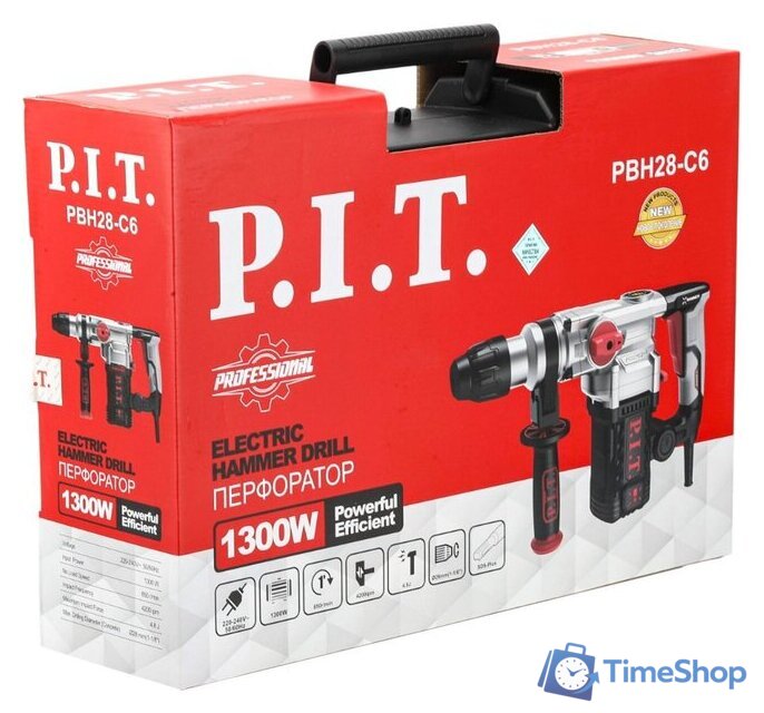 Перфоратор P.I.T. PBH28-C6 (кейс) - Изображение №4 — Интернет-магазин Time-Shop