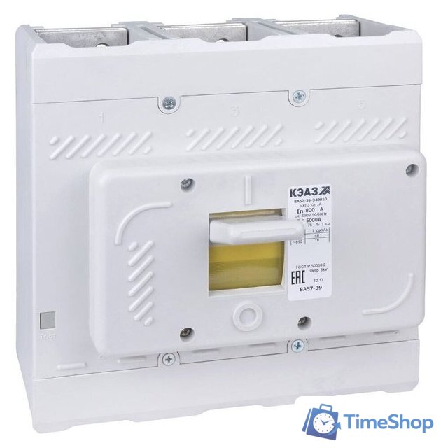 Выключатель автоматический КЭАЗ 400А 4000Im ВА57-39-340010 УХЛ3 690В AC 109883 - Изображение №1 — Интернет-магазин Time-Shop