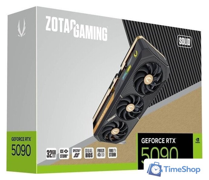 Видеокарта ZOTAC Gaming GeForce RTX 5090 Solid ZT-B50900D-10P - Изображение №8 — Интернет-магазин Time-Shop