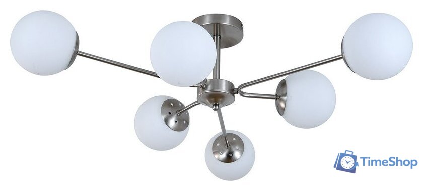 Люстра средней высоты Escada 150008/6R ES0000069 (Satin Nickel) - Изображение №1 — Интернет-магазин Time-Shop