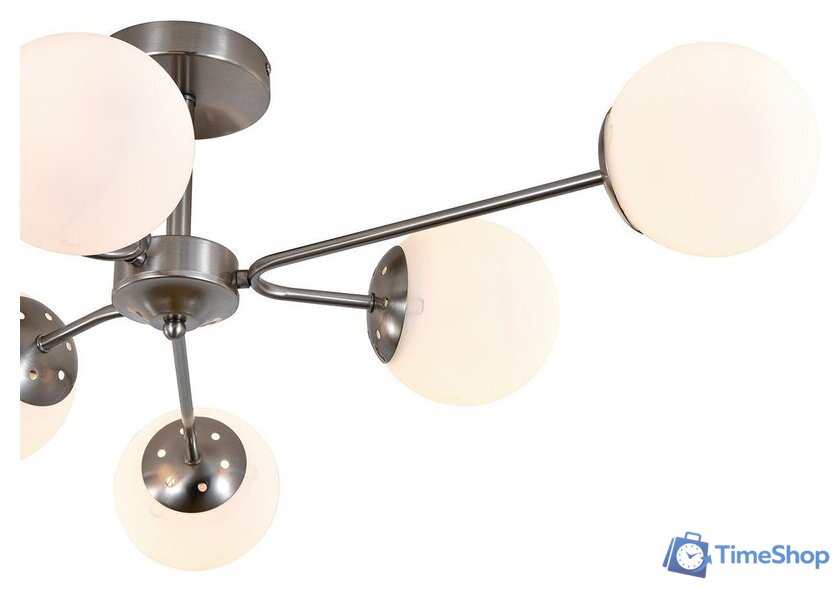 Люстра средней высоты Escada 150008/6R ES0000069 (Satin Nickel) - Изображение №3 — Интернет-магазин Time-Shop