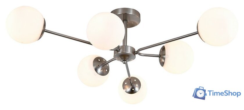 Люстра средней высоты Escada 150008/6R ES0000069 (Satin Nickel) - Изображение №2 — Интернет-магазин Time-Shop