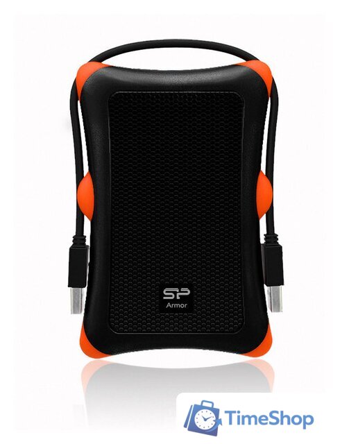 Внешний накопитель Silicon-Power Armor A30 1TB Black (SP010TBPHDA30S3K) - Изображение №2 — Интернет-магазин Time-Shop
