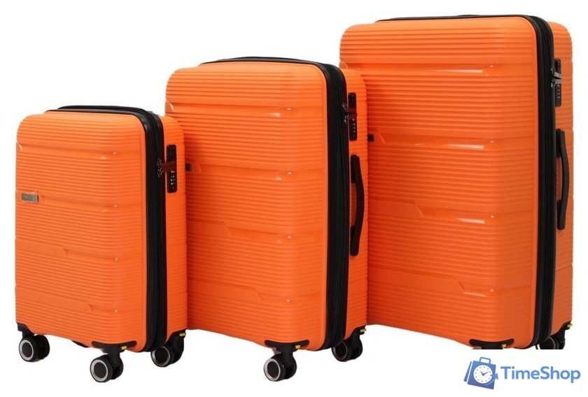 Чемодан-спиннер Pride РР-203 (S, оранжевый) - Изображение №9 — Интернет-магазин Time-Shop