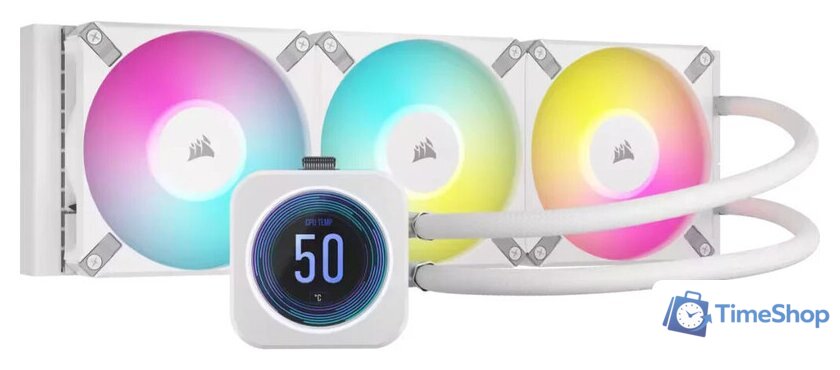 Система жидкостного охлаждения для процессора Corsair iCUE H150i Elite LCD XT CW-9060077-WW - Изображение №1 — Интернет-магазин Time-Shop