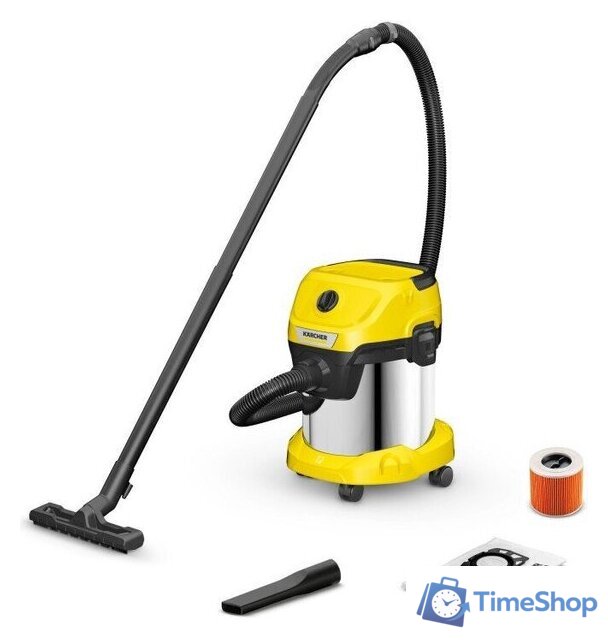 Пылесос Karcher WD 3 S V-15/4/20 1.628-138.0 - Изображение №1 — Интернет-магазин Time-Shop