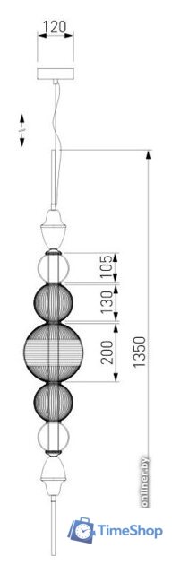 Подвесная люстра Bogate's Euphoria 436/5 - Изображение №2 — Интернет-магазин Time-Shop