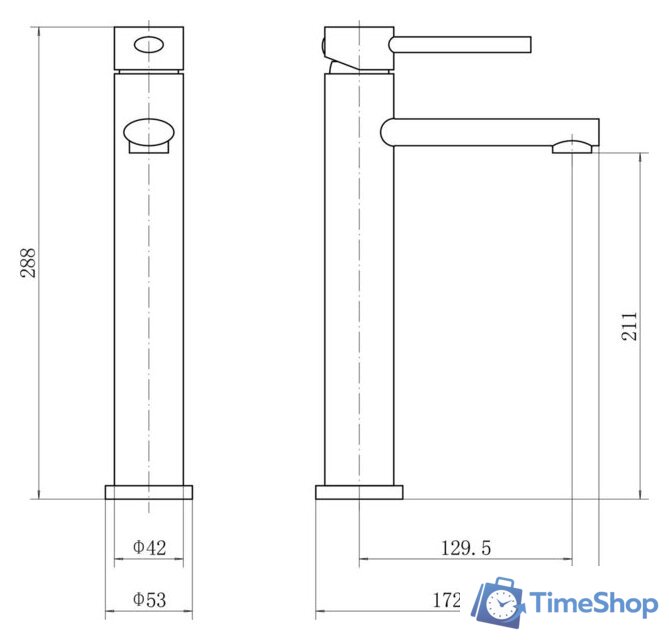 Смеситель Fashun A51234-21 - Изображение №3 — Интернет-магазин Time-Shop
