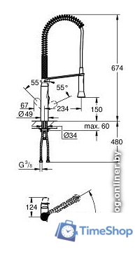Смеситель Grohe K7 32950DC0 - Изображение №3 — Интернет-магазин Time-Shop