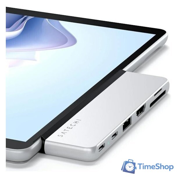 Док-станция Satechi Dual USB-C Hub For Surface Pro 9 ST-HSP9P - Изображение №6 — Интернет-магазин Time-Shop