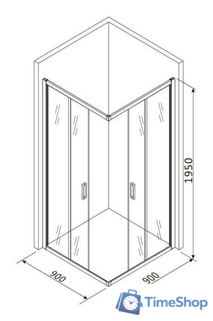 Душевой уголок Roxen Caspia 55060-90 90х90 - Изображение №16 — Интернет-магазин Time-Shop