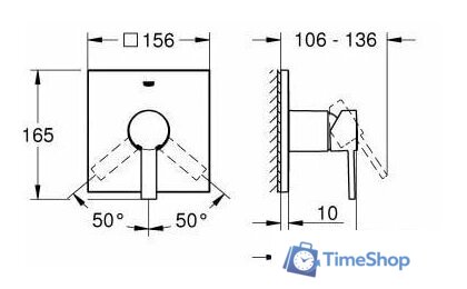 Смеситель без скрытого механизма Grohe Allure 24069000 - Изображение №2 — Интернет-магазин Time-Shop