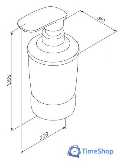 Дозатор для жидкого мыла AM.PM Sensation A3031900 - Изображение №5 — Интернет-магазин Time-Shop