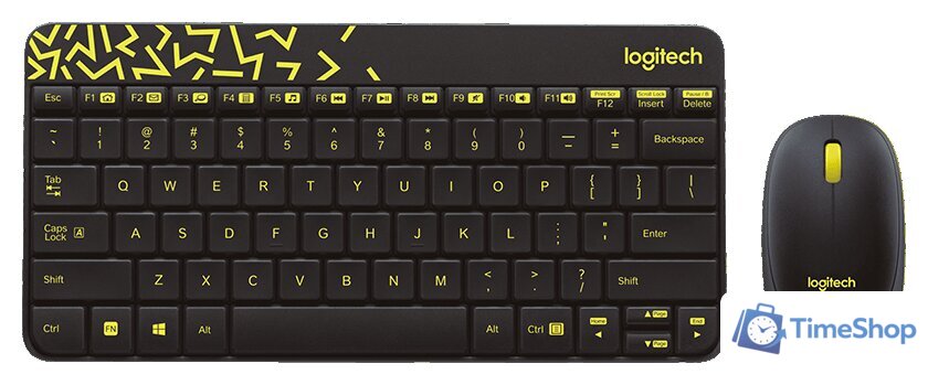 Офисный набор Logitech MK240 Nano 920-008213 (черный) - Изображение №1 — Интернет-магазин Time-Shop