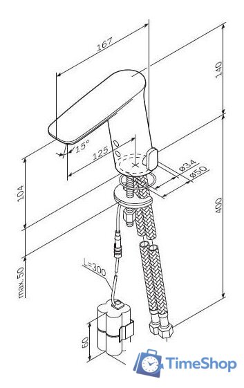 Смеситель AM.PM Inspire 2.0 F50A02300 - Изображение №8 — Интернет-магазин Time-Shop