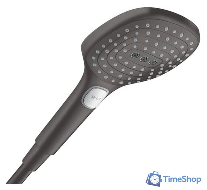 Душевая лейка Hansgrohe Raindance Select E 26520340 (черный матовый) - Изображение №1 — Интернет-магазин Time-Shop