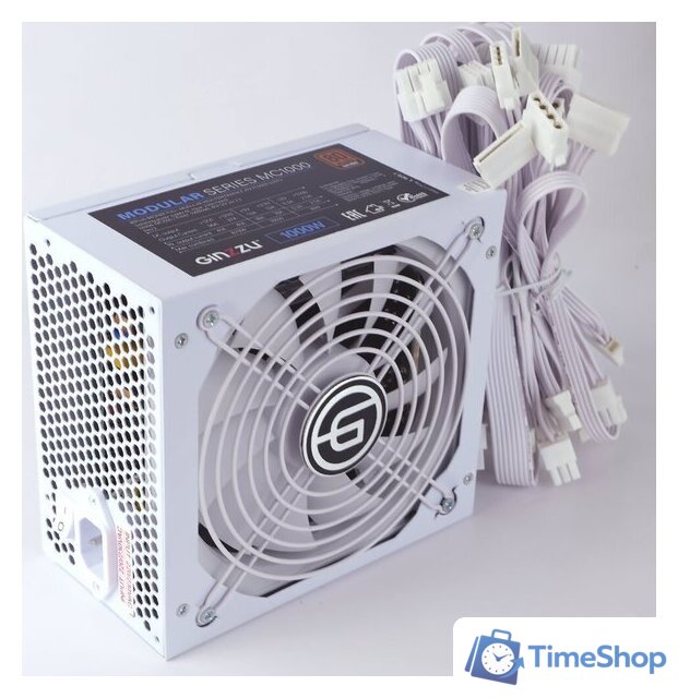 Блок питания Ginzzu MC1000 (белый) - Изображение №4 — Интернет-магазин Time-Shop