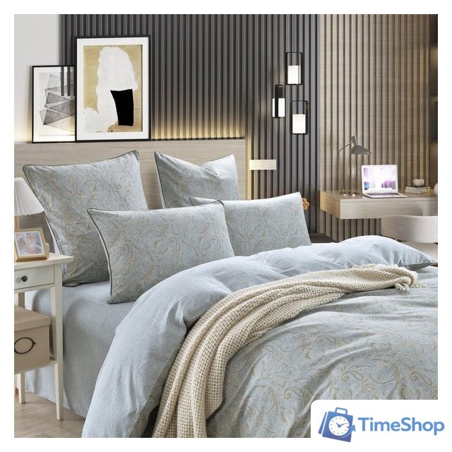 1.5-спальный комплект постельного белья Sofi De MarkO Ампир 1.6 1.6-1556 - Изображение №4 — Интернет-магазин Time-Shop