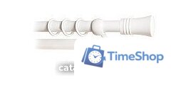 Карниз для штор Lm Decor Гиро 071 2р гладкий 25/19мм (белый глянец, 3м) - Изображение №1 — Интернет-магазин Time-Shop