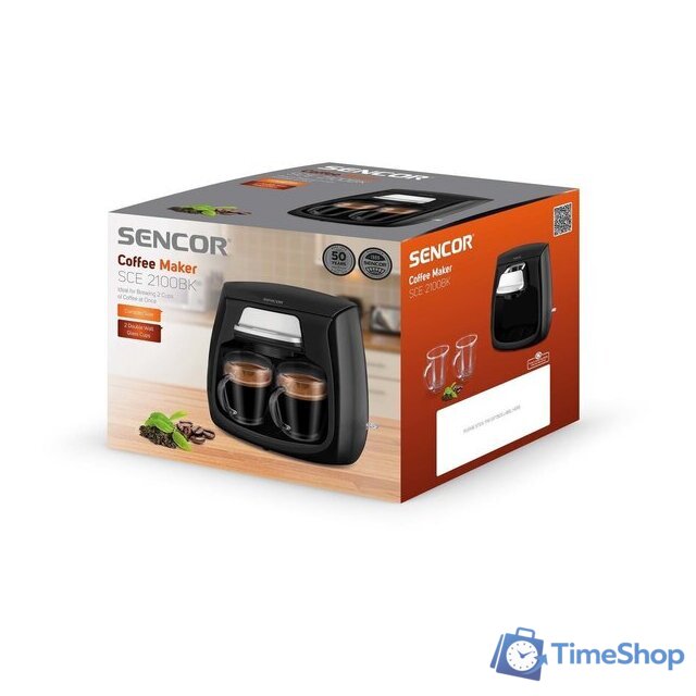 Капельная кофеварка Sencor SCE 2100BK - Изображение №12 — Интернет-магазин Time-Shop
