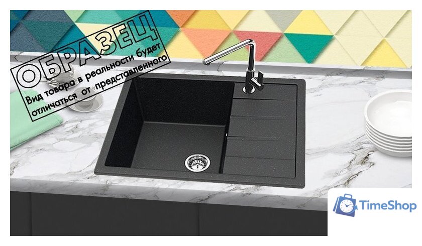 Кухонная мойка Berge BR-6502 + Like F8007122 (черный) - Изображение №9 — Интернет-магазин Time-Shop