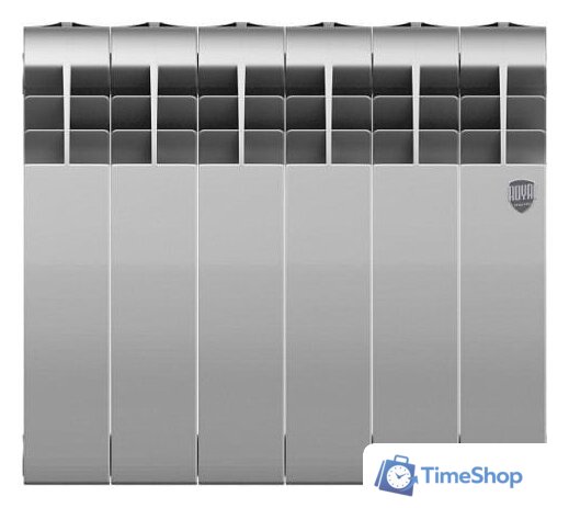 Биметаллический радиатор Royal Thermo BiLiner 350 Silver Satin (6 секций) - Изображение №2 — Интернет-магазин Time-Shop