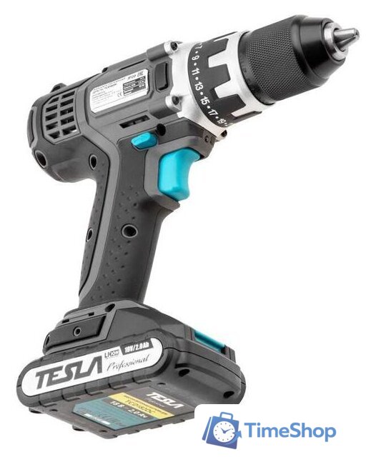 Дрель-шуруповерт Tesla TCD182DC (с 2-мя АКБ, кейс) - Изображение №4 — Интернет-магазин Time-Shop