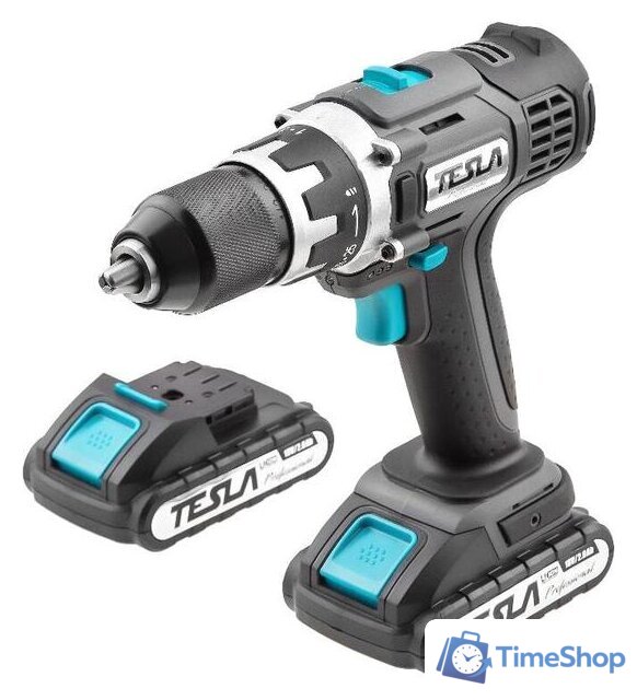 Дрель-шуруповерт Tesla TCD182DC (с 2-мя АКБ, кейс) - Изображение №1 — Интернет-магазин Time-Shop