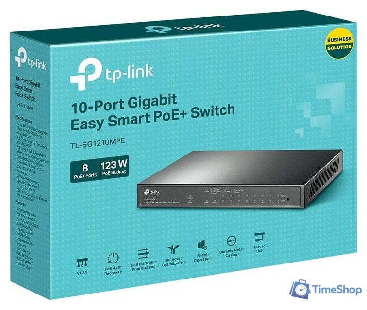 Настраиваемый коммутатор TP-Link TL-SG1210MPE - Изображение №7 — Интернет-магазин Time-Shop