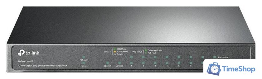 Настраиваемый коммутатор TP-Link TL-SG1210MPE - Изображение №1 — Интернет-магазин Time-Shop