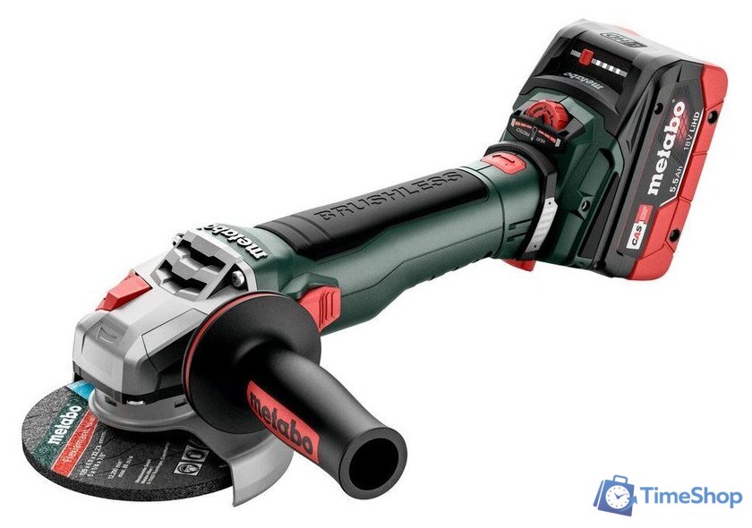 Угловая шлифмашина Metabo WVB 18 LT BL 11-125 Quick 613057660 (с 2-мя АКБ, кейс) - Изображение №1 — Интернет-магазин Time-Shop