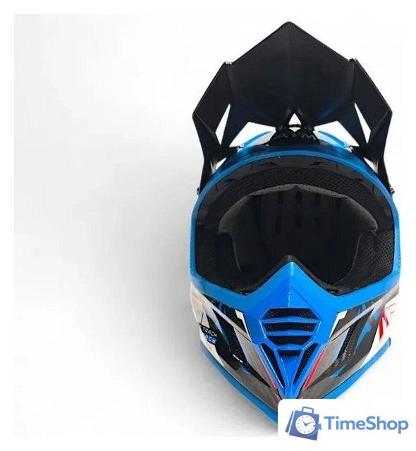 Мотошлем AIM RH855 Carbon Razor RH855R-DBR-XS (XS, синий/красный) - Изображение №6 — Интернет-магазин Time-Shop