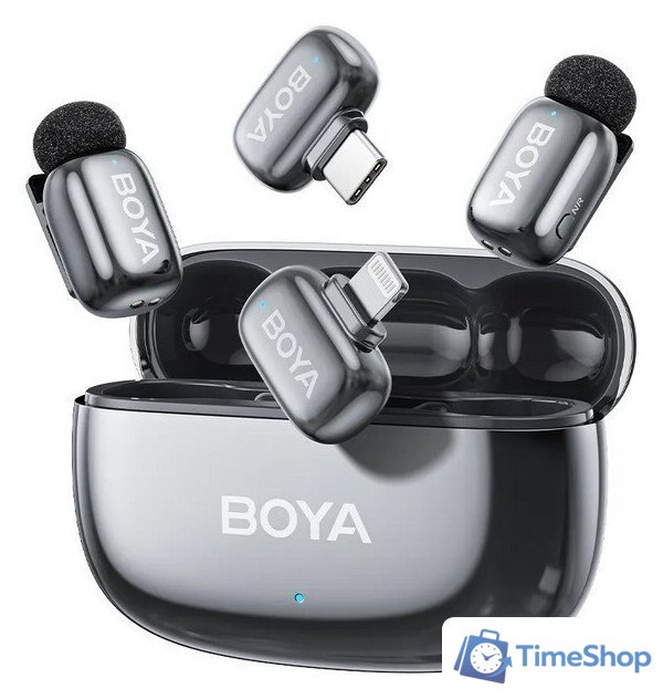 Радиосистема BOYA Mini 2-01 (черный) - Изображение №1 — Интернет-магазин Time-Shop