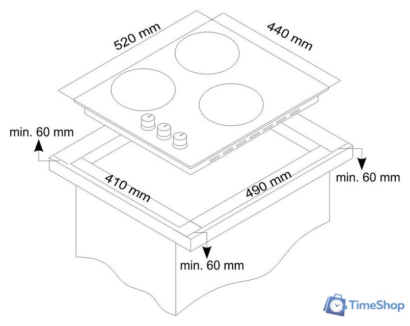Варочная панель Simfer H45V35M516 - Изображение №8 — Интернет-магазин Time-Shop