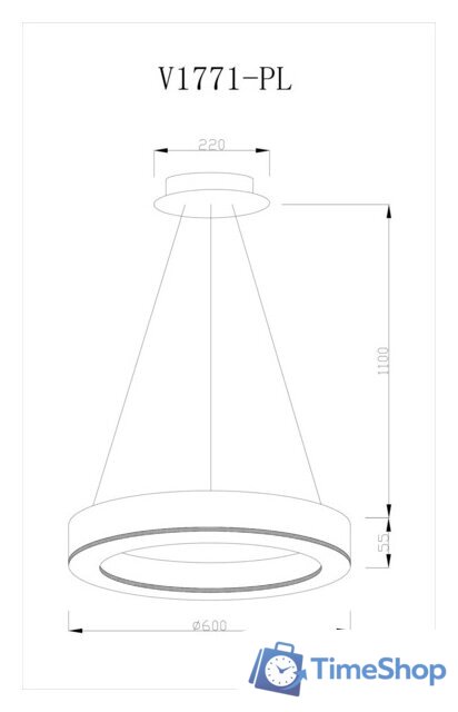 Подвесная люстра Moderli Viso V1771-PL - Изображение №6 — Интернет-магазин Time-Shop