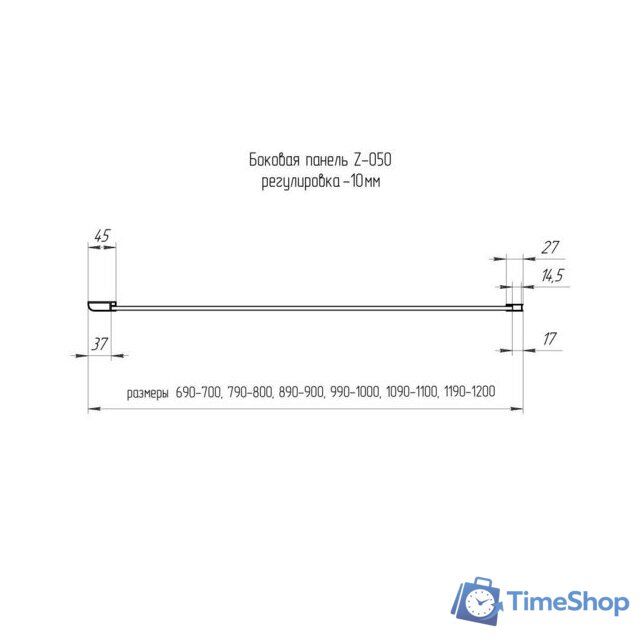 Душевая стенка RGW Z-050-2B 352205208-24 - Изображение №2 — Интернет-магазин Time-Shop