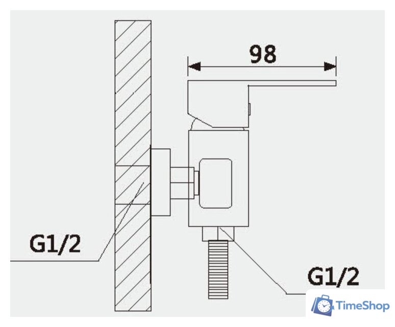 Смеситель Vieir V113541-G - Изображение №2 — Интернет-магазин Time-Shop