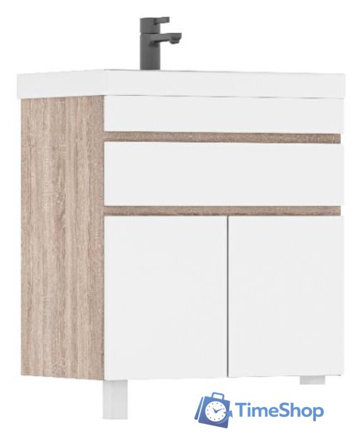  Volna Тумба под умывальник Conty 70.2D.1Y (напольная) - Изображение №1 — Интернет-магазин Time-Shop