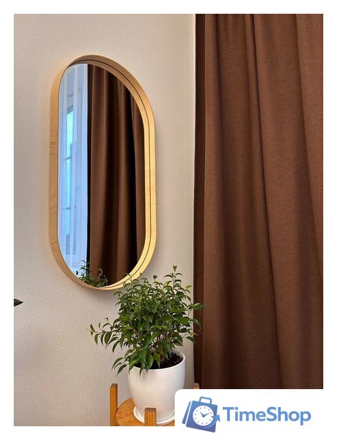 Зеркало EMZE Loft Oval 50x100 LOFT.50.100.DUB (дуб) - Изображение №5 — Интернет-магазин Time-Shop